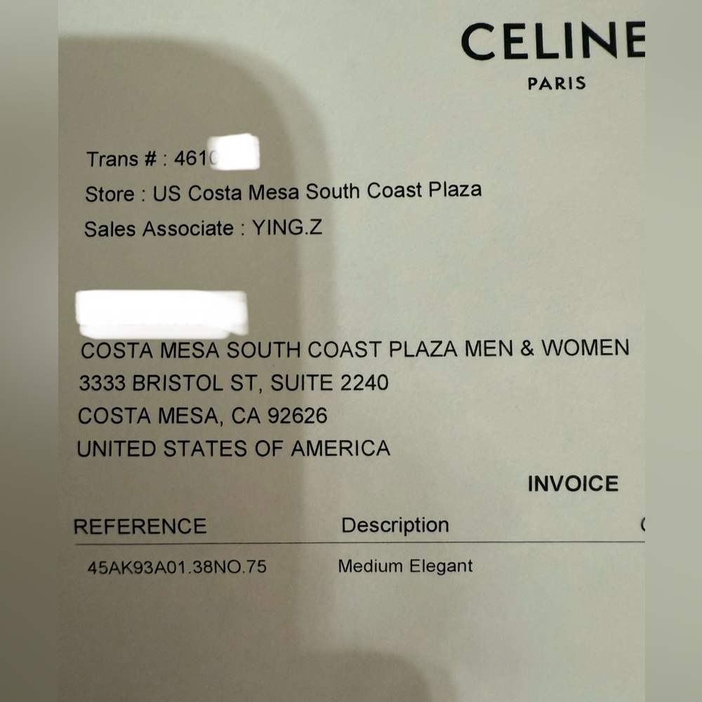 Celine Triomphe medium Belt 75 - Picture 9 of 10